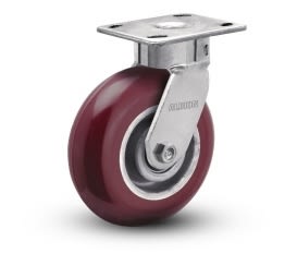 6" x 2" HIGH GRADE POLY ON ALUMINUM SWIVEL CASTER