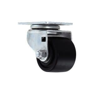 2.5" BLACK NYLON BUSINESS MACHINE CASTER WITH TOP PLATE