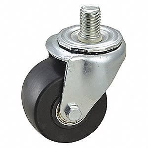 3" BUSINESS MACHINE CASTER WITH THREADED STEM.