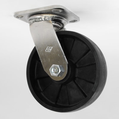 6" x 2" GLASS FILLED NYLON STAINLESS STEEL SWIVEL CASTER