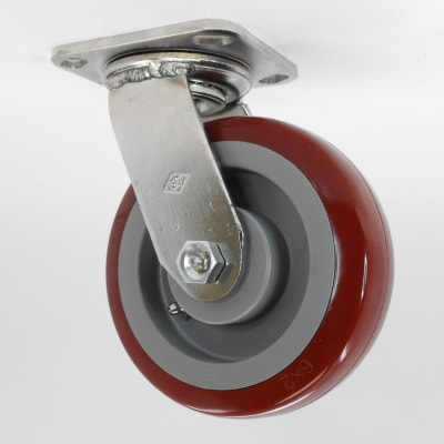 photo of 5"X2" POLY ON POLY STAINLESS STEEL  SWIVEL CASTER