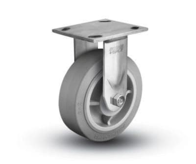 photo of 4"X2" THERMOPLASTIC RUBBER STAINLESS STEEL RIGID CASTER