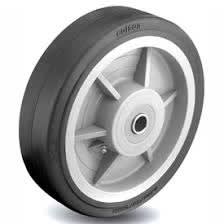 12"x3" THERMOPLASTIC RUBBER WHEEL WITH ROLLER BEARING