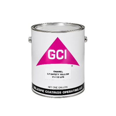 GCI11-115 GALLON ALKYD ENAMEL  LT SAFETY YELLOW