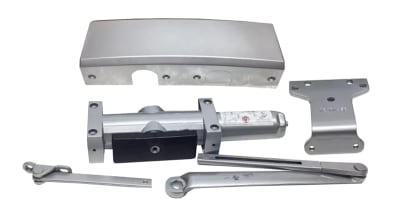 320G 6-3/4 in. x 2-3/8 in. Commercial Door Closer, Adjustable Spring Power Size 1-6, Aluminum Finish