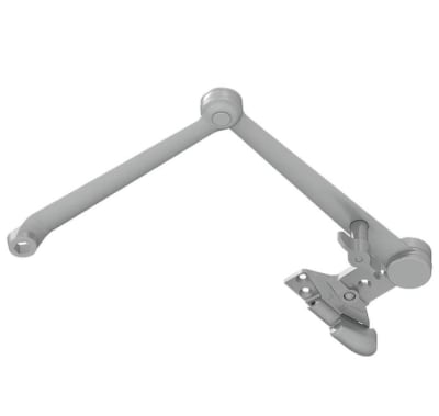 320G Hold Open Arm With Built In Spring Stop For 6-3/4 in. x 2-3/8 in. Door Closer, Aluminum Finish