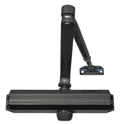 63Z0 9-1/16 in. x 3/4 in. Commercial Door Closer, Tri Pack, Adjustable Barrier Free To Size 4 Spring, 695 Dark Bronze Finish