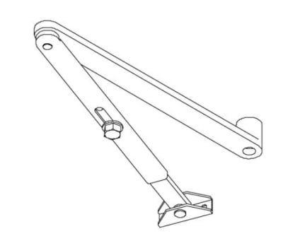 669G Regular Arm For 5 in. x 2-1/8 in. Door Closer, Dark Bronze Finish