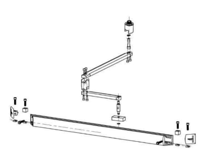 Commander Low Energy Z Pull Arm Assembly For In Swing Doors with Up To 3 inches