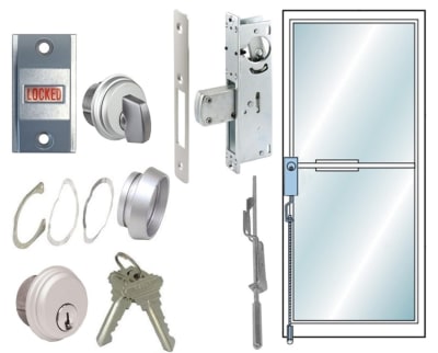 Coral AP ADA Compliant Storefront Door 2 Point Lock System