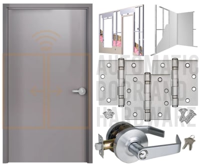 Armasteel 3668 42 in. x 80 in. RHR 18 Gauge Galvanealed Commercial Steel Door With Polystyrene Core and Slip On Drywall Knock Down Frame, Includes Heavy Duty Butt Hinges and Cylindrical Lock