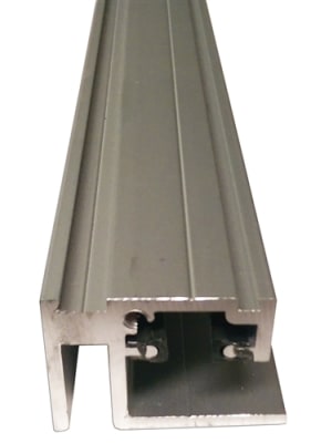 Commercial Automatic Door 4 foot Fixed Panel Silver Bottom Guide Track For Horton Profiler 2000 / 2000B Belt / 2003 Belt Drive / 2001 Heavy Duty Belt Drive Automatic Sliding Door