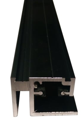 Commercial Automatic Door 4 foot Fixed Panel Dark Bronze Bottom Guide Track For Horton Profiler 2000 / 2000B Belt / 2003 Belt Drive / 2001 Heavy Duty Belt Drive Automatic Sliding Door