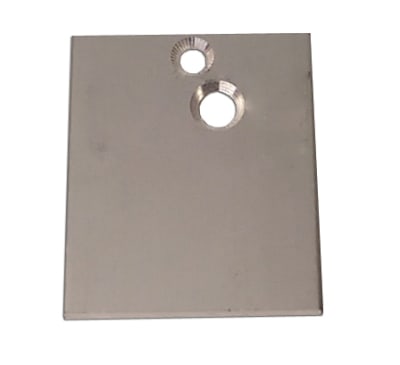 Silver Fixed Panel Bottom Guide Track End Cap For Horton Profiler 2000 / 2000B Belt / 2003 Belt Drive / 2001 Heavy Duty Belt Drive Automatic Sliding Door