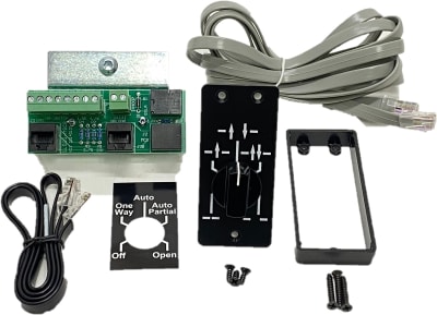 5 Position Off, One Way, Auto, Auto Partial, Open Knob Switch Assembly With Cable, and Interface Board For Besam Unislide And SL500 Automatic Sliding Doors