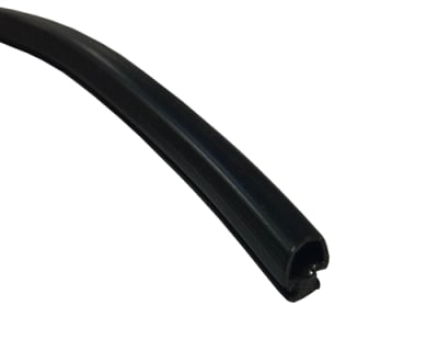 Black Weatherstrip Vinyl For Stanley ICU Door, SOLD PER FOOT