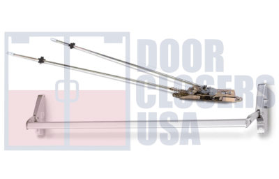 Calibre Door Closers 7085-1-48-RHR-AL Right Hand Reverse Concealed Vertical Rod Panic Exit Device, Aluminum Finish