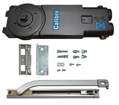 Calibre Overhead Concealed Closer Kit With Side Load Offset Arm and Slide Block Track