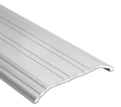 Construction Pro Hardware Commercial Door Threshold, 4 in. Wide x 1/2 in. Tall x 72 in. Length, Aluminum Fluted Saddle, ADA Compliant, Heavy Duty