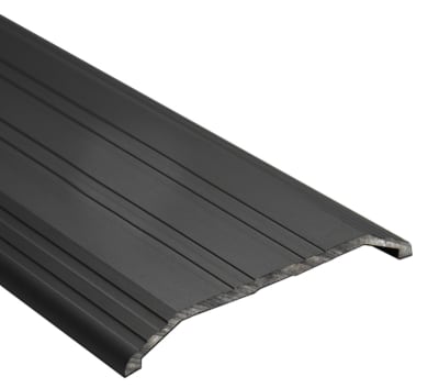 Construction Pro Hardware Commercial Door Threshold, 4 in. Wide x 1/2 in. Tall x 96 in. Length, Dark Bronze Fluted Saddle, ADA Compliant, Heavy Duty