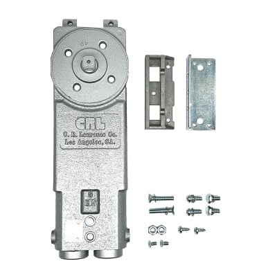 CR Laurence CRL Concealed Door Closer, Adjustable Spring Power, 90 Degree Full Open Position With Hold Open Feature