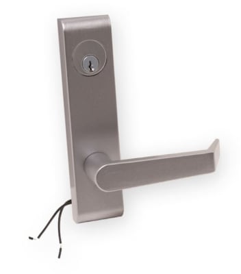 ET15CVR Electrified Storeroom Trim With Key Override, 6 Pin C Keyway Mortise Cylinder, For PD15-M-CVR, Jackson 1285 and Kawneer 1686 Exit Devices