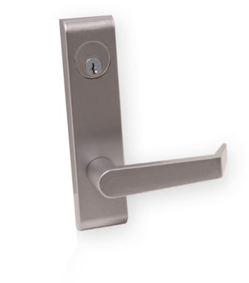 ET16-RIM Mechanical Entrance Trim, 6 Pin C Keyway Mortise Cylinder, For PD16-RIM, Jackson 1295 and Kawneer 1786 Exit Devices