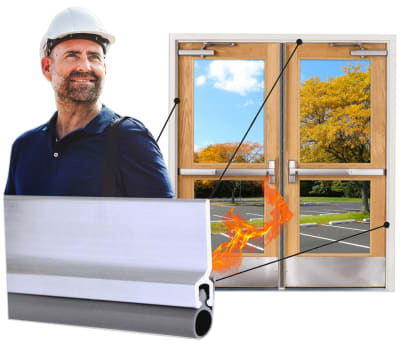 Commercial Wood Door Pair & Frame Seal Kit