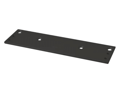 Doromatic Back Plate For 12 in. x 3/4 in. Doromatic Commercial Door Closer, Aluminum Finish