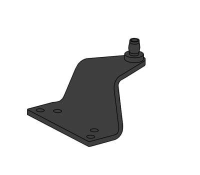 Doromatic Auxiliary Shoe For 6-3/4 in. x 2-3/8 in. Doromatic Commercial Door Closer, Dark Bronze Finish