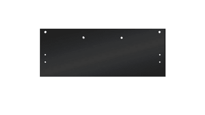 Parallel Arm Installation Drop Plate For Doors With Narrow Top Rail, Black Finish For Entry Systems ES4100 Surface Mount Door Closer