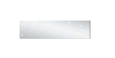 Top Jamb Installation Mounting Plate For Frames Where Vertical Closer Body Placement Can Be Centered On Door Frame, Aluminum Finish For Entry Systems ES4100 Surface Mount Door Closer