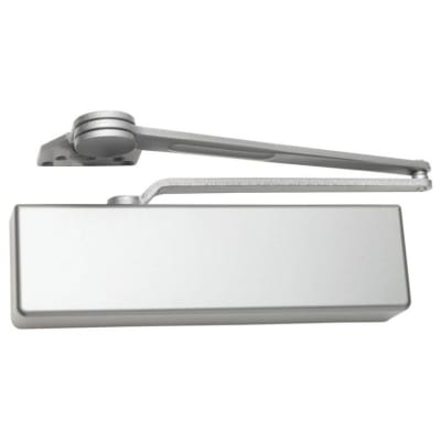 Falcon 6-3/4 in. x 2-3/8 in. Commercial Door Closer With Heavy Duty Parallel Arm, Adjustable Spring Size 1-6, Aluminum Finish