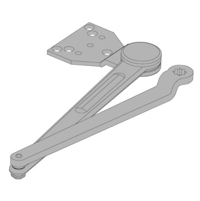 Falcon Heavy Duty Arm With Parallel Arm Bracket For Falcon 9-1/16 in. x 3/4 in. Commercial Door Closer, Aluminum Finish