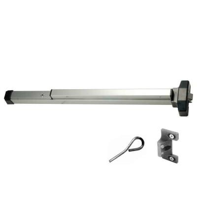 Falcon Push Bar Panic Exit Device With 5-3/4 Inch Tall x 1.5 Inch Wide Chassis, For 36 Inch Wide Commercial Wood Doors