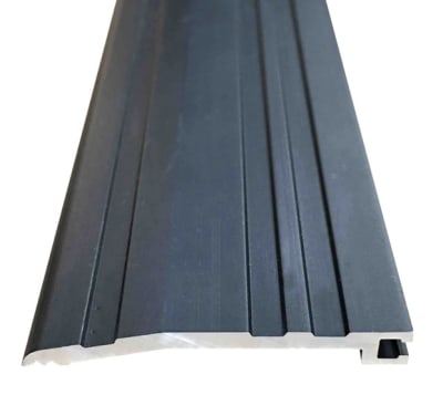 Heavy Duty 3 inch Wide x 1/4 inch Tall Aluminum Half Saddle Threshold for Commercial Applications, Dark Bronze Anodized Made In USA, Specify Size