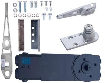 Kawneer Husky 2 OHCC Concealed Closer Side Load Kit 2, With Center Hung Side Load Arm and Universal Threshold or Floor Pivot