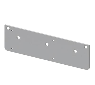LCN Drop Plate For Doors With Top Rail Less Than 3-3/4 in., Aluminum Finish