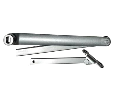 LCN Regular Arm Assembly For 6 in. x 2-1/2 in. Door Closer, Aluminum Finish