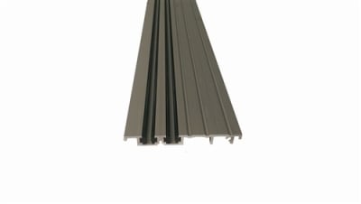 Nabco Gyro Tech Gt 1175 Whisper Slider, 4 Foot Length Extrusion, Aluminum Threshold, Floor Track With Vinyl