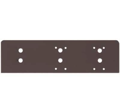 R25111 Top Jamb Back Plate Where Frame Is Less Than 3-1/2 in. For 5 in. x 2-1/4 in. Door Closer, Dark Bronze Finish