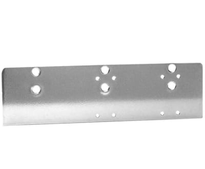R25111 Top Jamb Back Plate Where Ceiling Is Flush With Frame For 5 in. x 2-1/4 in. Door Closer, Aluminum Finish