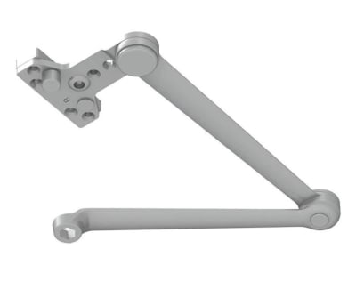 R25111 Arm With Built In Door Stop For 5 in. x 2-1/4 in. Door Closer, Aluminum Finish