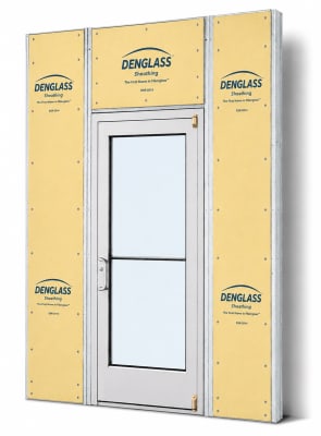 Medium Stile Commercial Aluminum Storefront Door and Frame, Moderate to Heavy Traffic, Exterior Steel Stud Wall, 36" x 96" Left Hand, 1" Low-E Glass, Clear Anodized