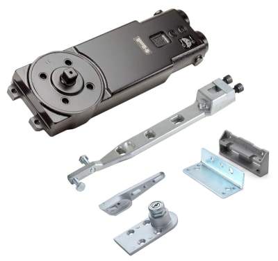  Hardware Adjustable Spring Size Concealed Closer Kit With Closer Body, Top Arm, and Bottom Pivot (Specify Options)