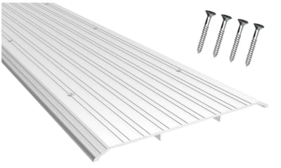 United States Aluminum 10 in. Wide x 1/2 in. Tall x 48 in. Length Commercial Storefront Door Bottom Threshold, Aluminum Finish