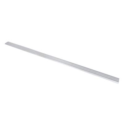 United States Aluminum 4 in. Wide x 1/2 in. Tall x 72 in. Length Commercial Storefront Double Door Bottom Threshold, Aluminum Finish