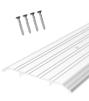 Vistawall 6 in. Wide x 1/2 in. Tall x 42 in. Length Commercial Storefront Door Bottom Threshold, Aluminum Finish