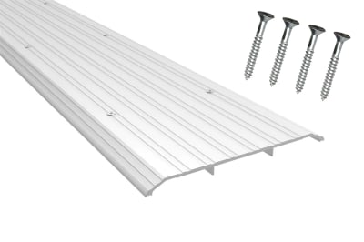 Vistawall 8 in. Wide x 1/2 in. Tall x 36 in. Length Commercial Storefront Door Bottom Threshold, Aluminum Finish
