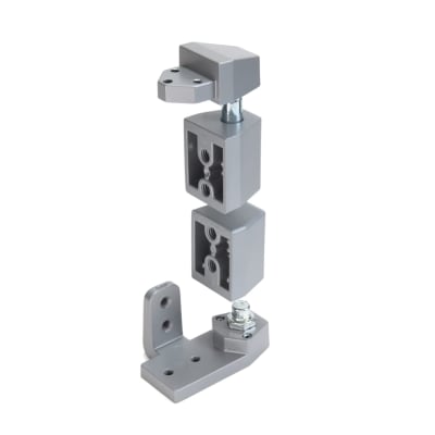 Vistawall Commercial Glass Door Left Hand Pivot Hinge Kit, 3/4 in. Offset, 1/8 in. Recessed Door Application, Aluminum Finish